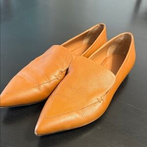 M. Gemi Tan Leather Loafers
